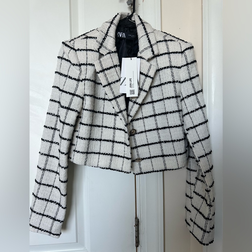 Zara cropped blazer